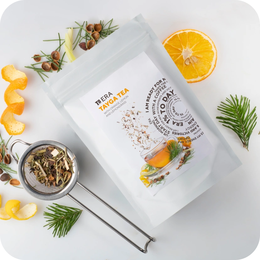 T8 ERA TAYGA TEA with orange, lemon and lemongrass